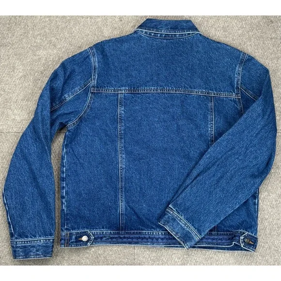 Together Women's Vintage Rare Embroidered‎ Button Up Denim Jacket Size Large
